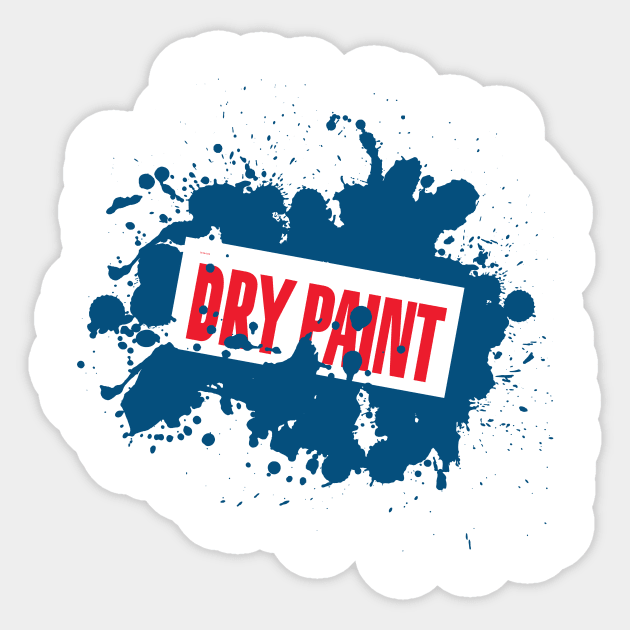 Dry Paint (BLUE) Sticker by Michael Tutko